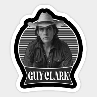Guy Clark // 80s Singer Country // T-Shirt Sticker